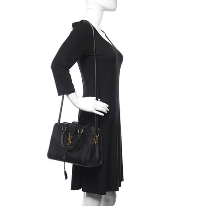Saint Laurent Calfskin Monogram Baby Cabas Black 2 of 9