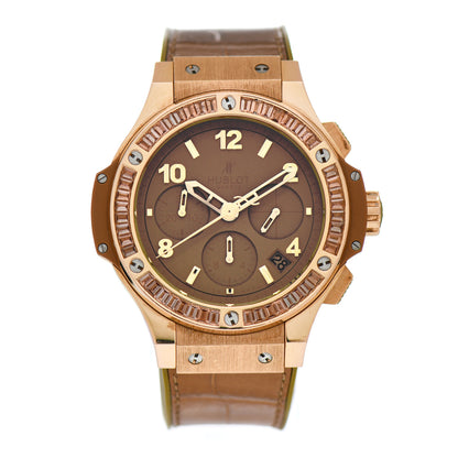 Hublot 18K Rose Gold Alligator Andalusite 41mm Big Bang Tutti Frutti Automatic Watch Camel 341.PA.5390.LR.1104 1 of 4