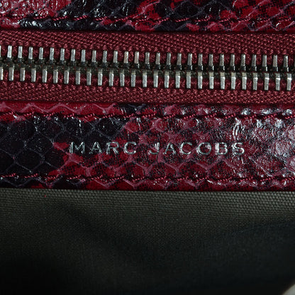 Marc Jacobs Python Embossed Leather Stardust Stam Bordeaux 6 of 8