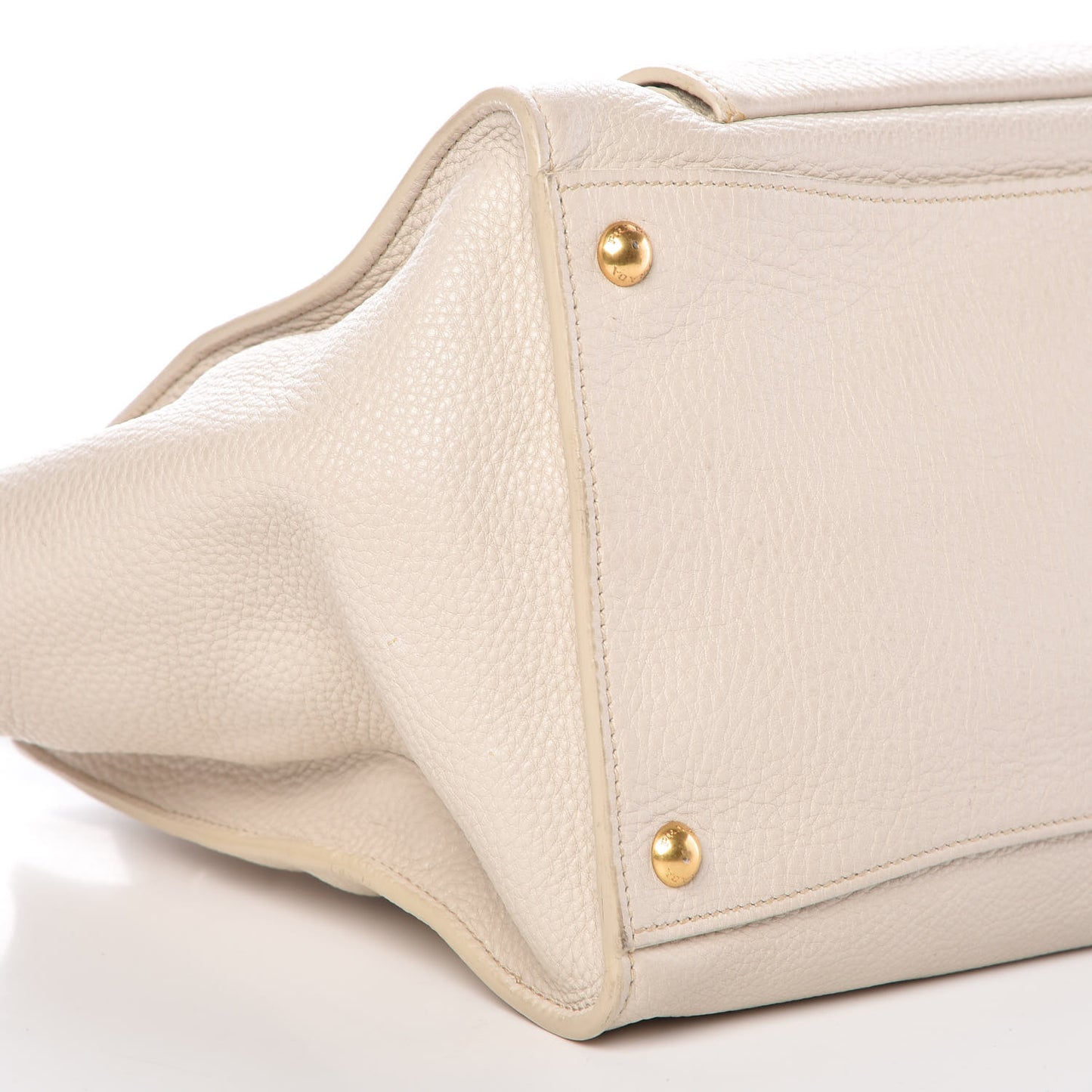 Vitello Daino Shopping Tote White