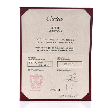 Cartier 18K White Gold Diamond SM D'Amour Bracelet 6 of 6