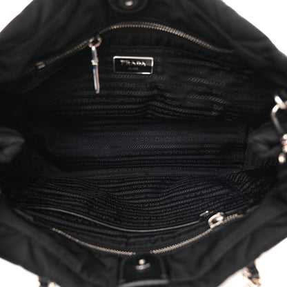 Prada Nylon Tessuto Impuntu Quilted Tote Black 6 of 10