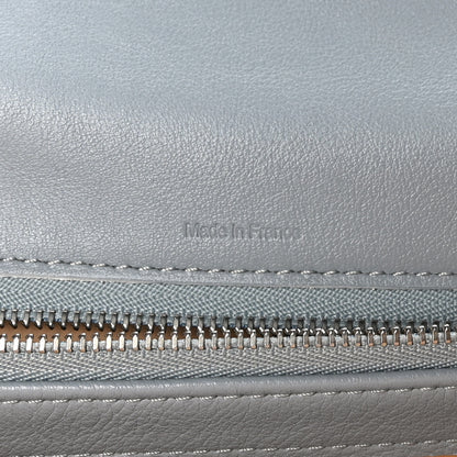 Delvaux Calfskin GM Tempete Satchel Light Blue 6 of 10
