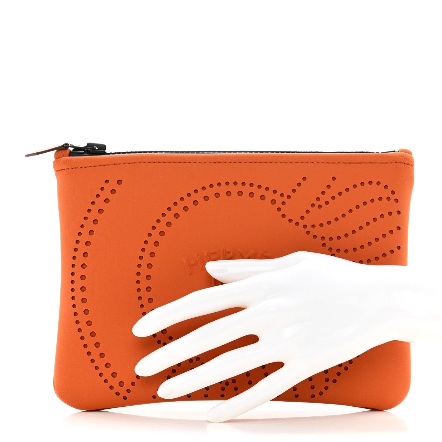 Hermes Neoprene Small Neobain Canoe H Case Tan 2 of 7
