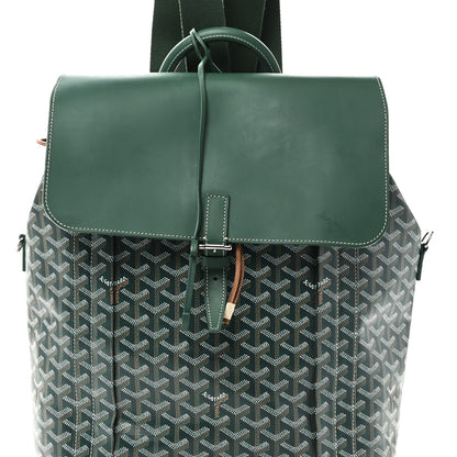 Goyard Goyardine Calfskin Alpin MM Backpack Green 7 of 9