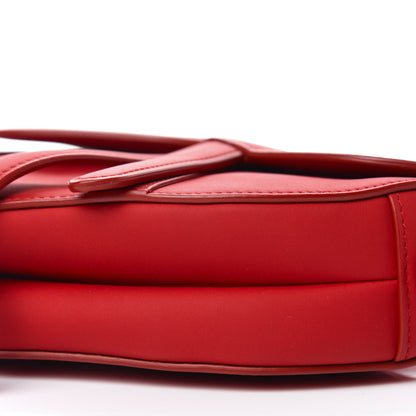 Christian Dior Ultra Matte Calfskin Saddle Bag Red 10 of 11