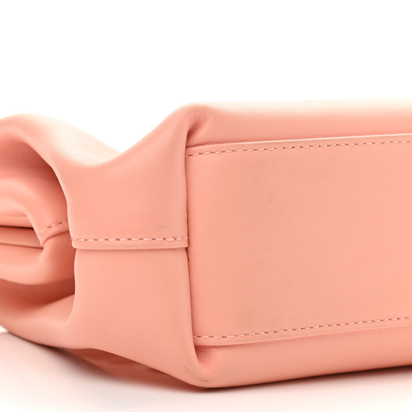 Calfskin Small The Point Triangle Bag Peachy