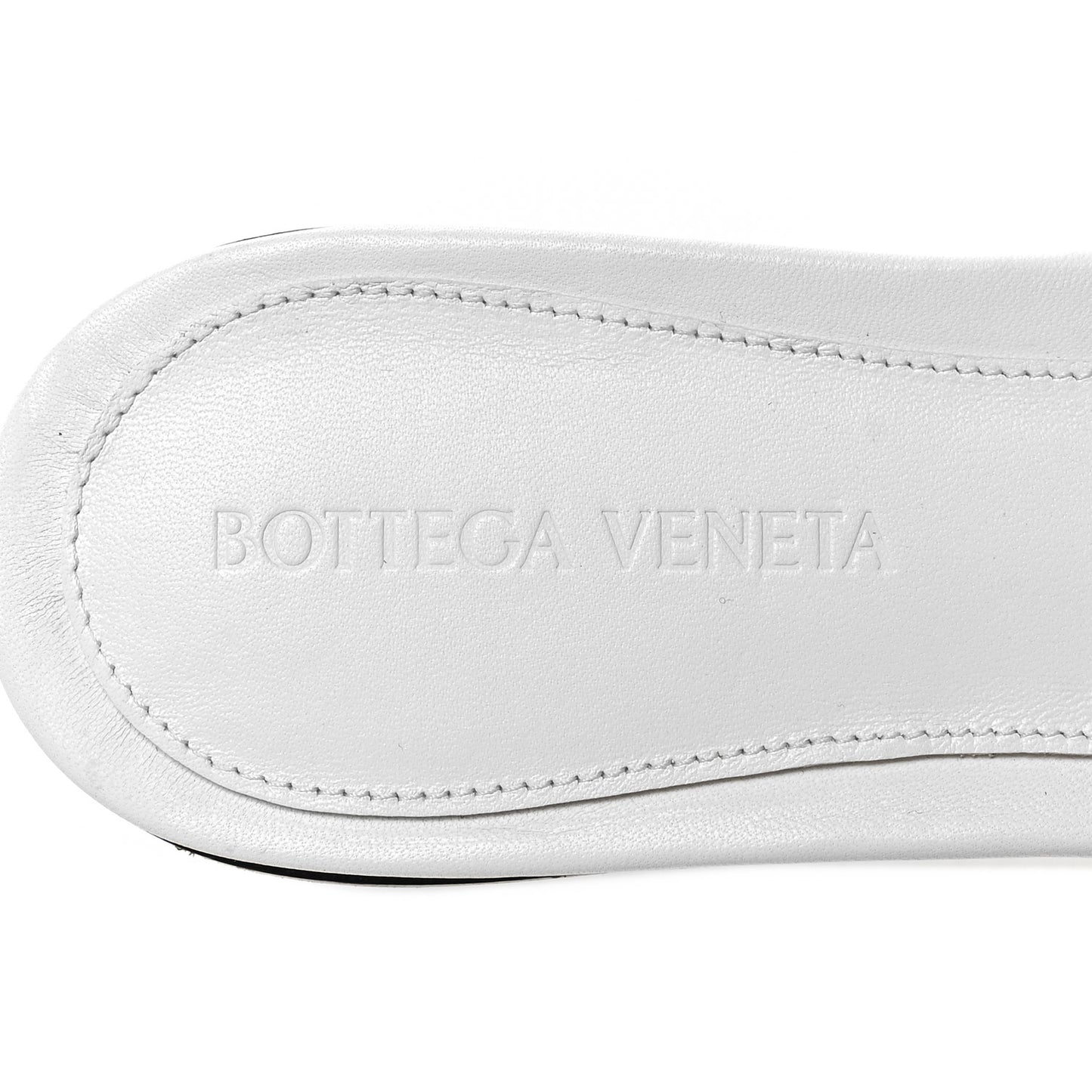 Nappa Matelasse Padded Flat Sandals 36.5 Optic White