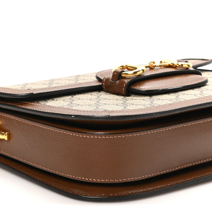 Gucci GG Supreme Monogram Horsebit 1955 Shoulder Bag Beige Brown Sugar Beige Brown Sugar 9 of 10