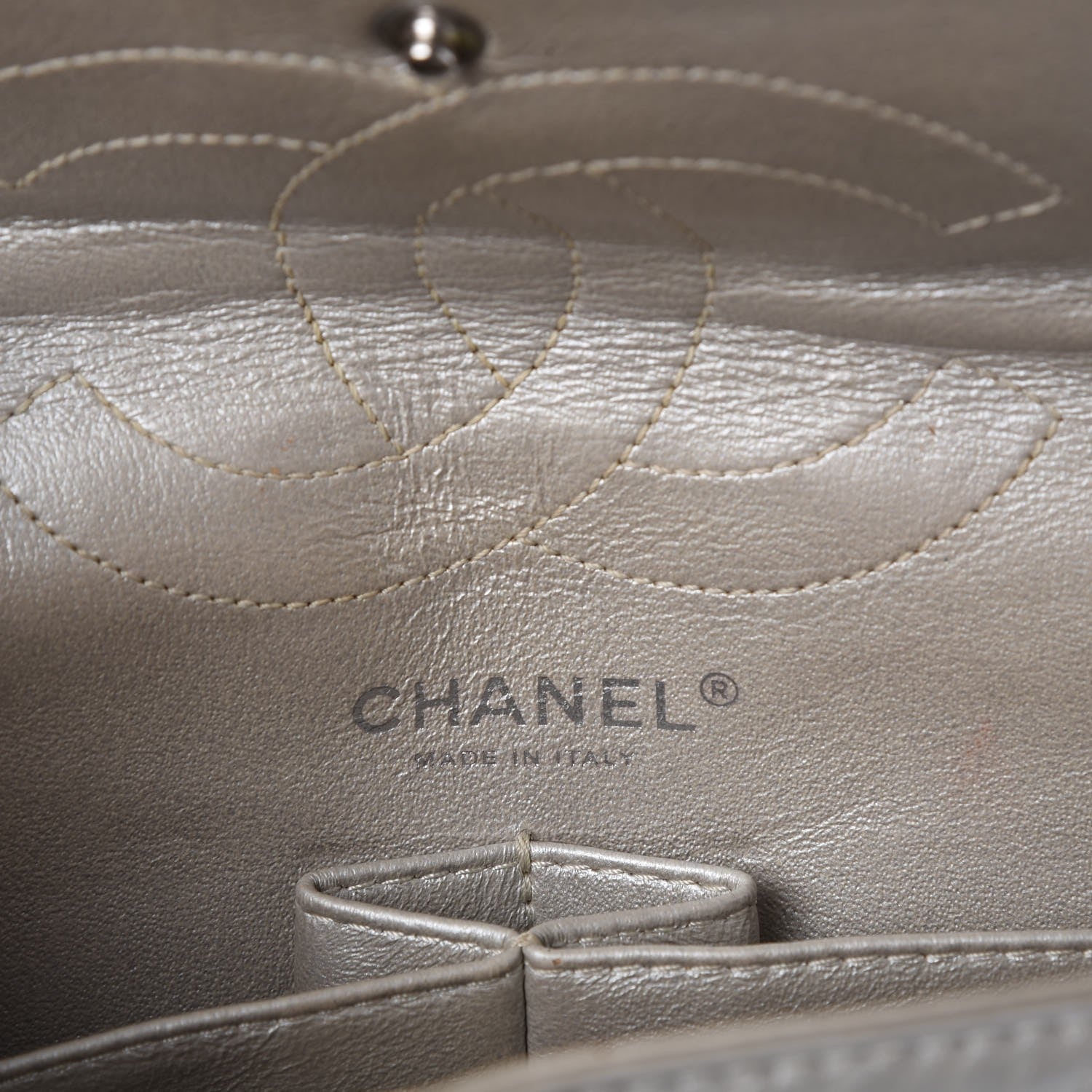 Chanel Metallic Aged Calfskin Quilted 2.55 Reissue 226 Flap Silver 6 of 17