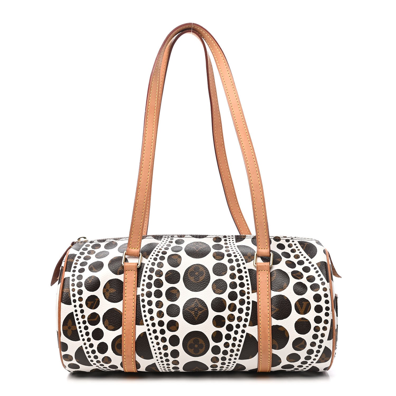 Louis Vuitton Monogram Kusama Pumpkin Dots Papillon 30 White 1 of 11