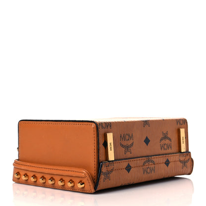 MCM Visetos Small Berlin Crossbody Cognac 4 of 11