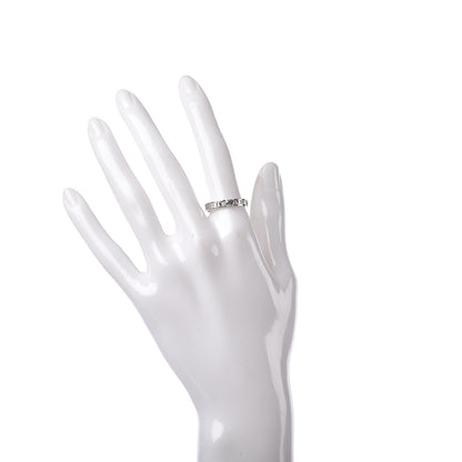 Tiffany 18K White Gold Diamond Atlas Solitaire Band Ring 56 7.5 2 of 6