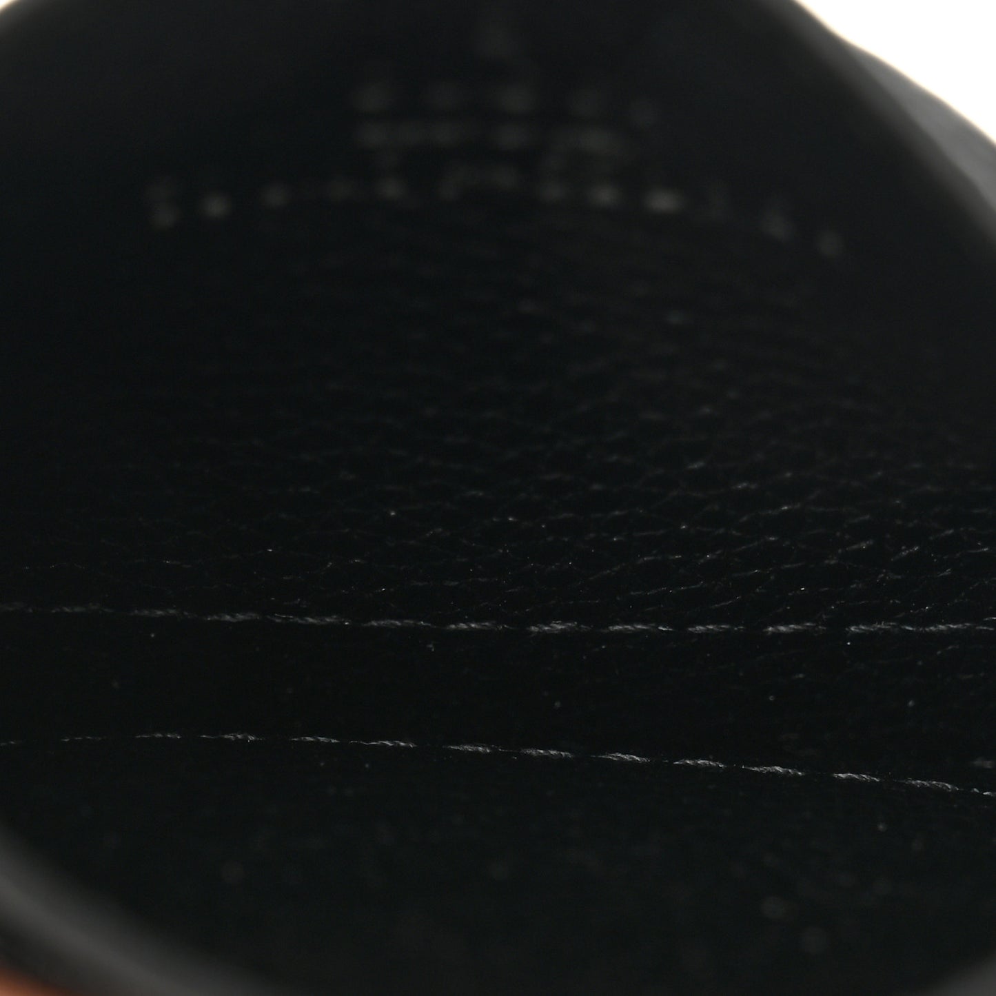 Grainy Calfskin Zumi Card Holder Black