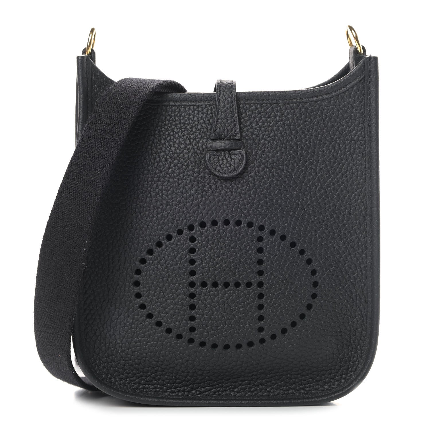 Hermes Taurillon Clemence Evelyne TPM Black 1 of 4