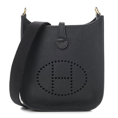 Hermes Taurillon Clemence Evelyne TPM Black 1 of 4