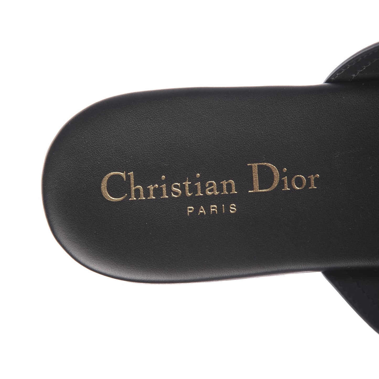 Calfskin 30 Montaigne Thong Sandals 39.5 Black