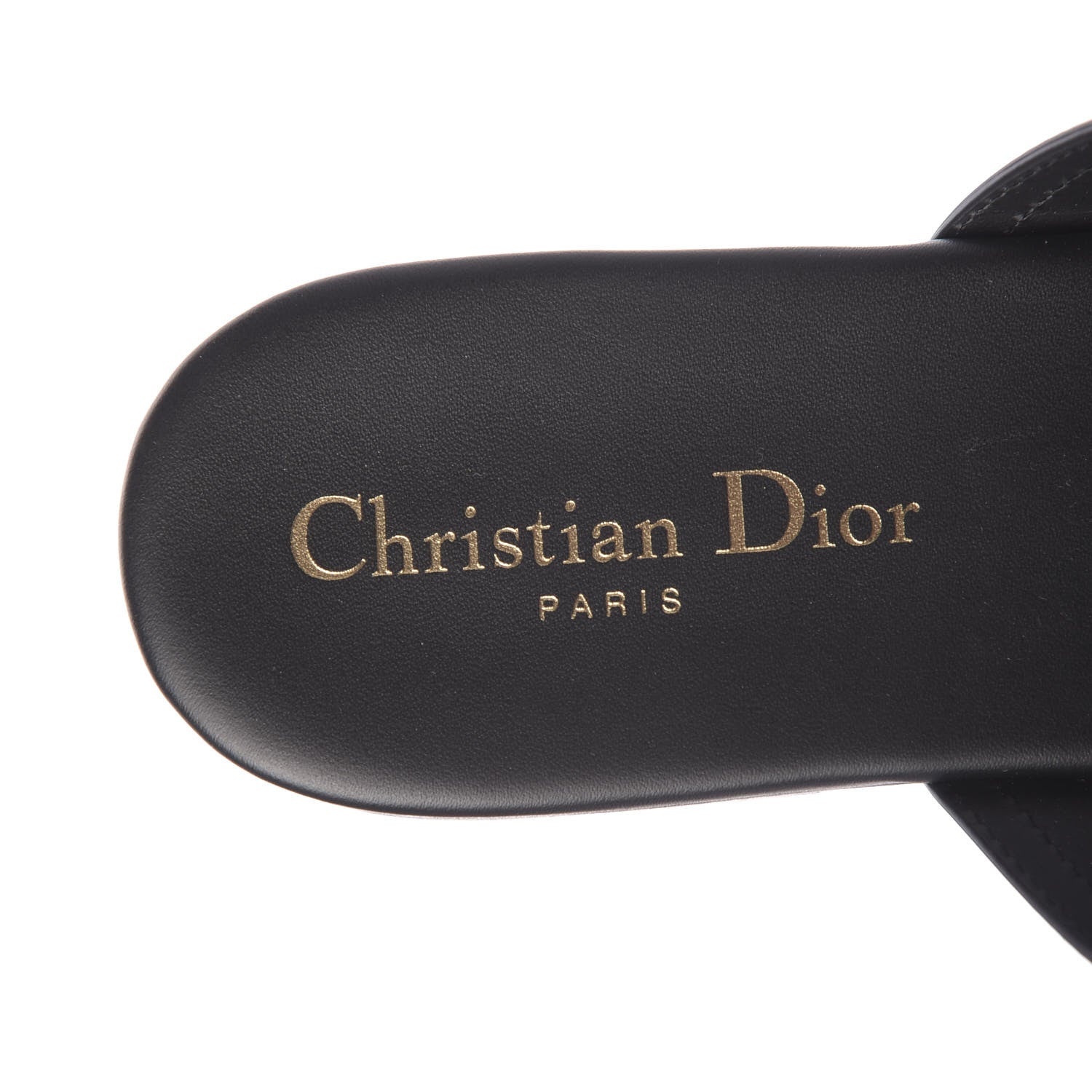 Christian Dior Calfskin 30 Montaigne Thong Sandals 39.5 Black 6 of 9