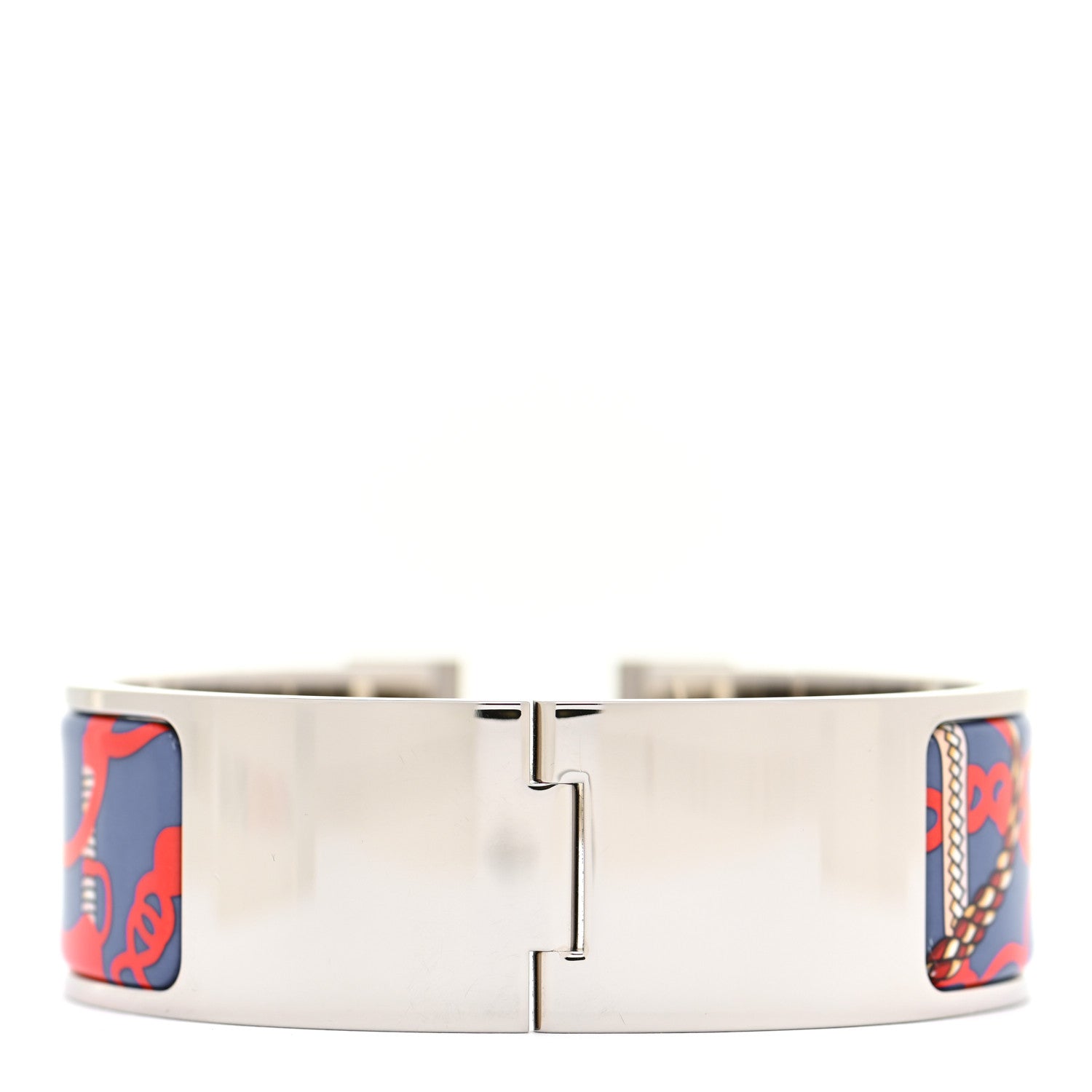 Hermes Enamel Panoplie Equestre Wide Clic Clac H Bracelet PM Drapeaux 3 of 6
