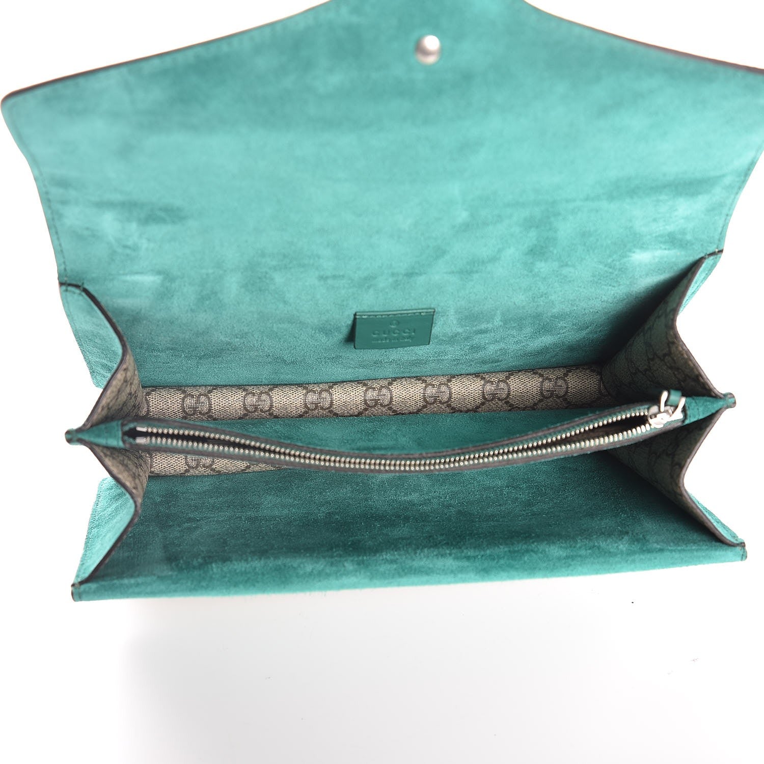 Gucci GG Supreme Monogram Willow Hill Embroidered Small Dionysus Shoulder Bag Emerald 5 of 7