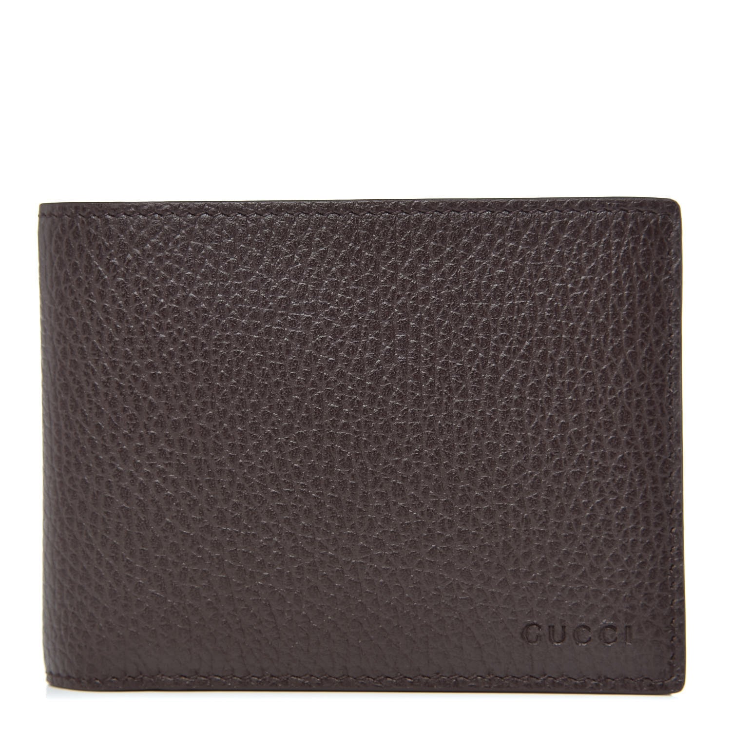 Gucci Dollar Calfskin Bi-Fold Wallet Dark Brown 1 of 9