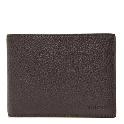 Gucci Dollar Calfskin Bi-Fold Wallet Dark Brown 1 of 9