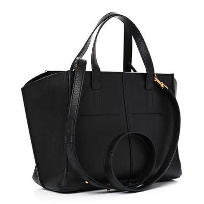 Mansur Gavriel Pebbled Calfskin Mini Zip Multitude Tote Black 3 of 16