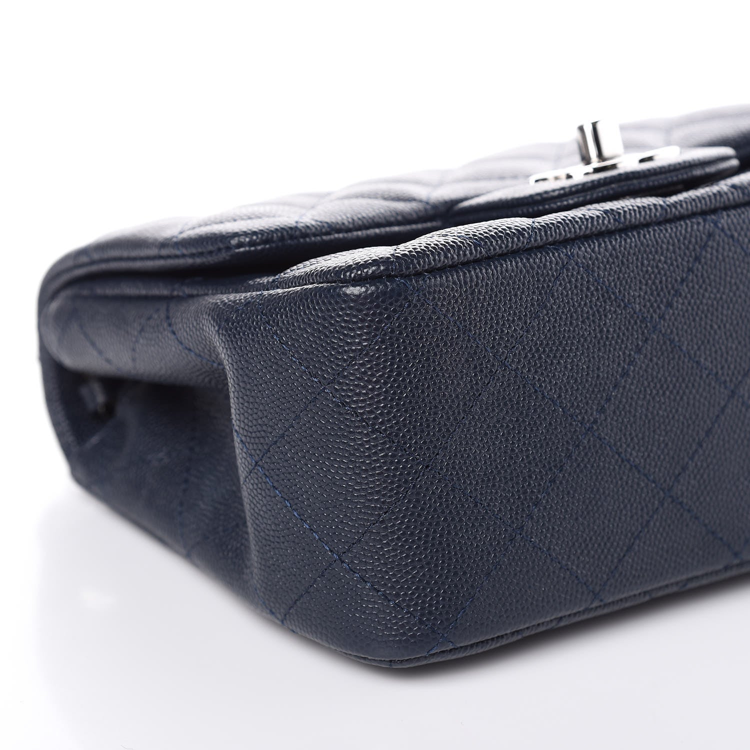 Chanel Caviar Quilted Mini Square Flap Navy 8 of 10