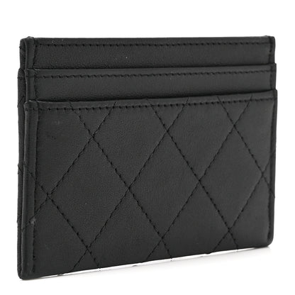 Chanel Calfskin Quilted Card Holder So Black 3 of 9
