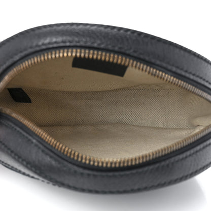 Gucci Velvet Calfskin GG Monogram Round Shoulder Bag Blue Beige 5 of 12
