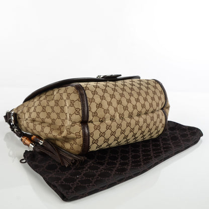 Gucci Monogram Techno Horsebit Large Shoulder Flap Bag Brown 4 of 7