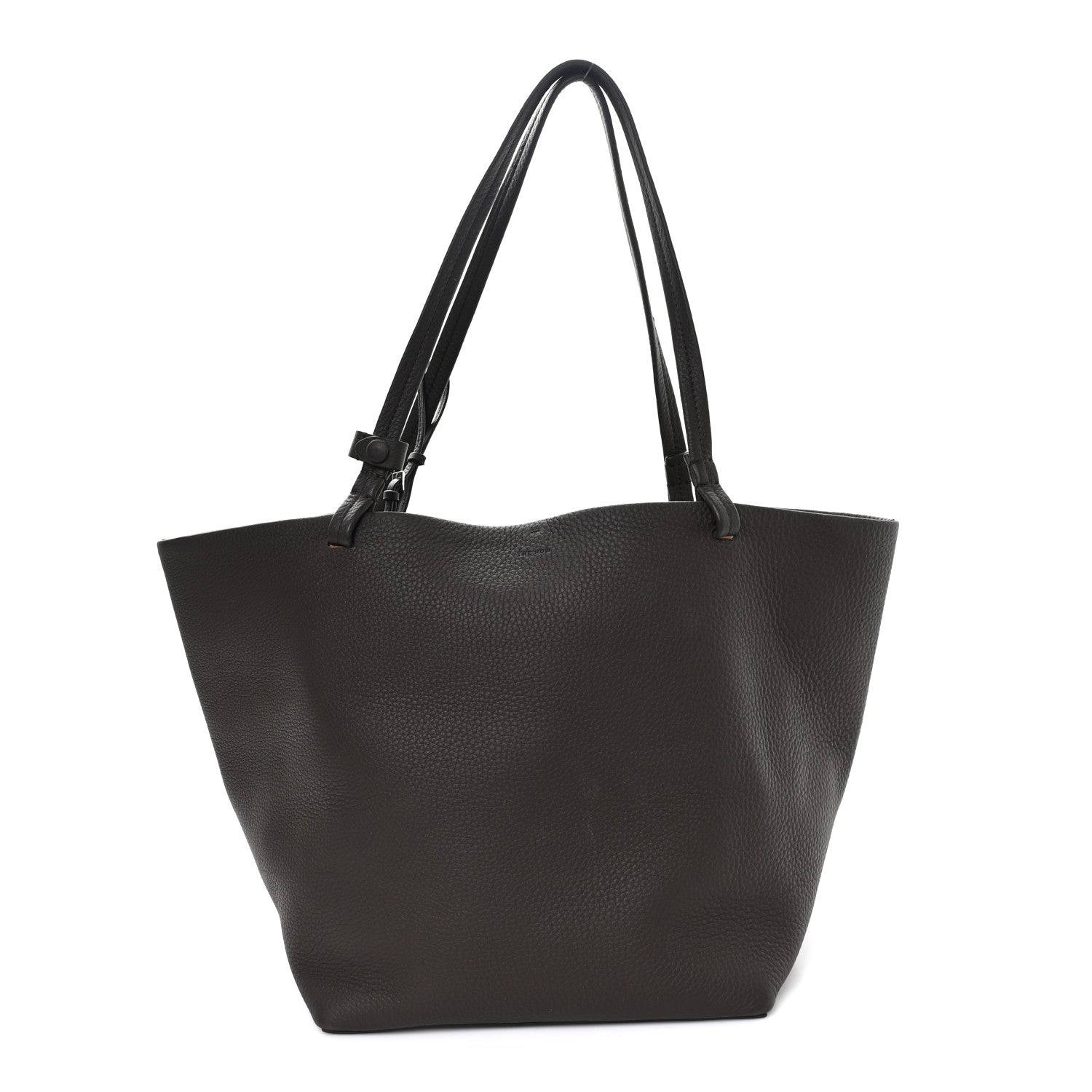The Row Grained Calfskin Park Tote Three Acajou Deep Brown 1 of 10