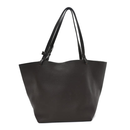 The Row Grained Calfskin Park Tote Three Acajou Deep Brown 1 of 10