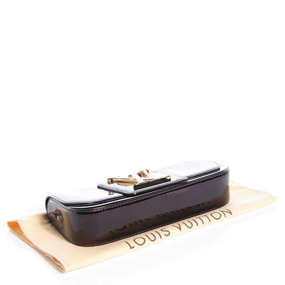 Louis Vuitton Patent Sobe Clutch Amarante 4 of 7