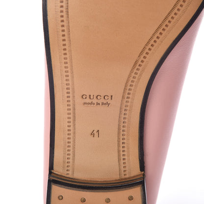 Gucci Lambskin Womens Brixton Horsebit Loafers 41 Perfect Pink 6 of 9