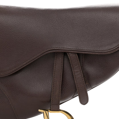Christian Dior Calfskin Saddle Bag Brown 9 of 12