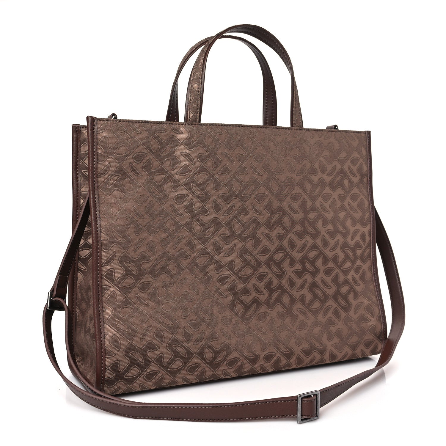 Telfar Monogram Jacquard Medium Shopping Bag Tan 3 of 8