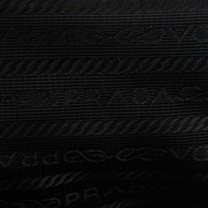 Prada Lambskin Box Print Logo Bowler Black 7 of 8