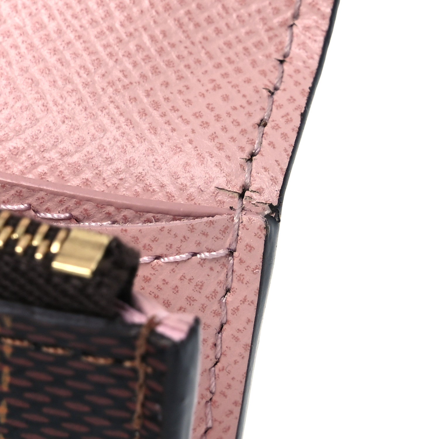 Louis Vuitton Damier Ebene Rosalie Coin Purse Rose Ballerine 10 of 10