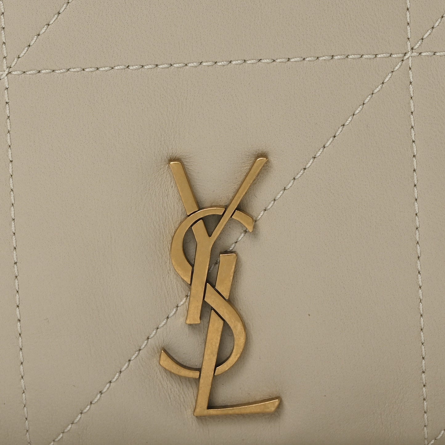 Lambskin Matelasse Monogram Small Jamie 4.3 Crema Soft