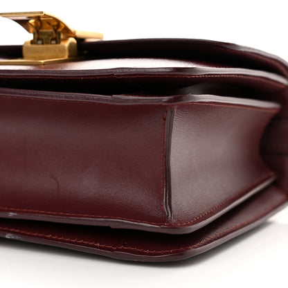 Celine Box Calfskin Small Classic Box Flap Bag Burgundy 5 of 9