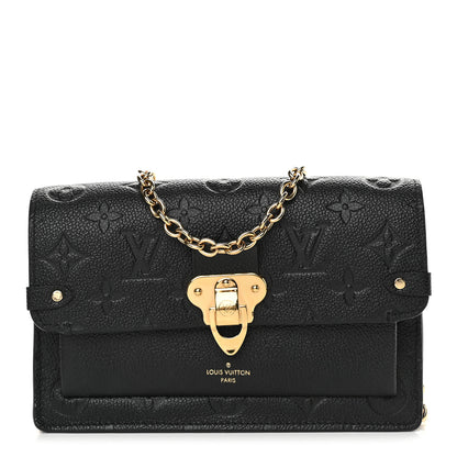 Louis Vuitton Empreinte Vavin Chain Wallet Black 1 of 7