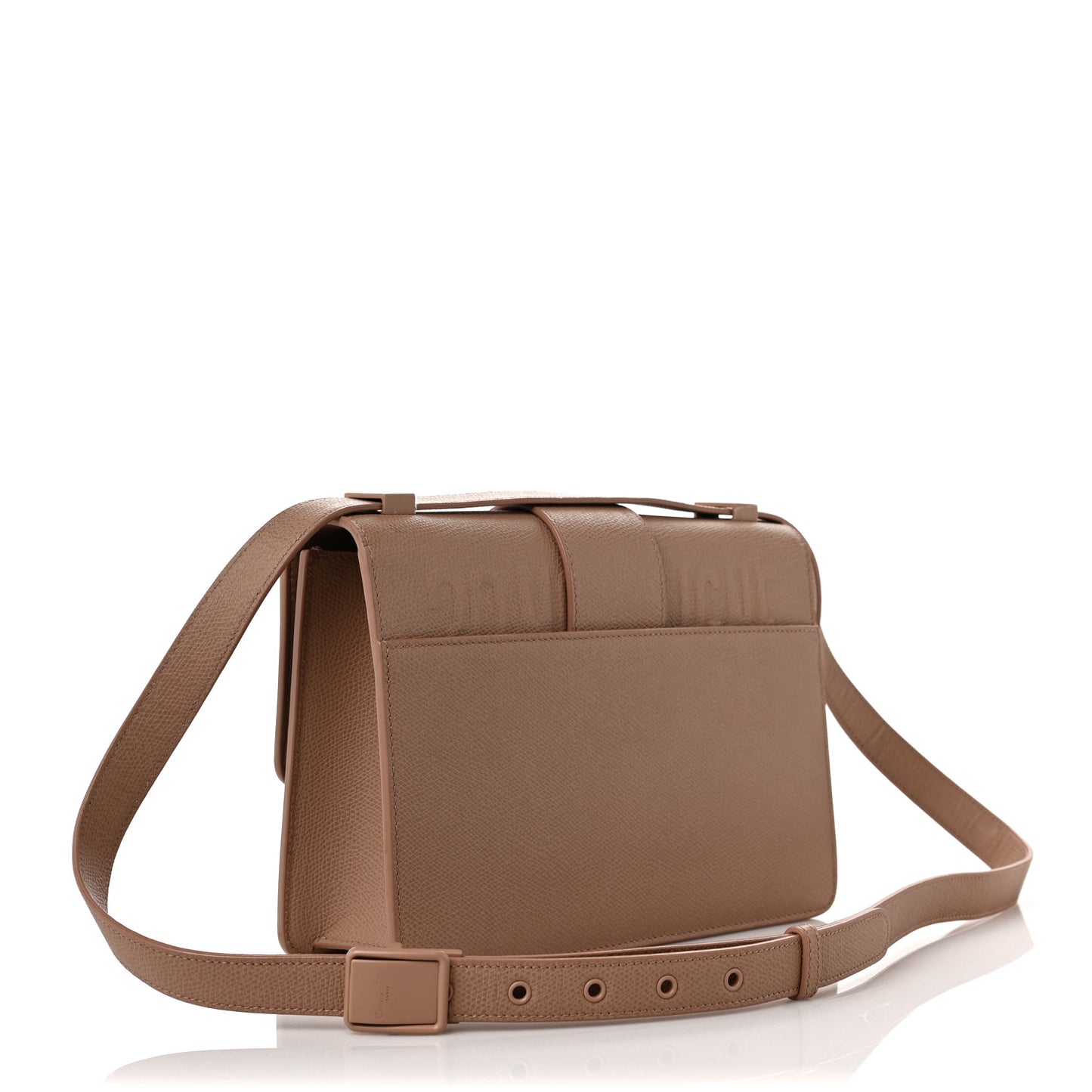 Ultra Matte Grained Calfskin 30 Montaigne Flap Bag Blush