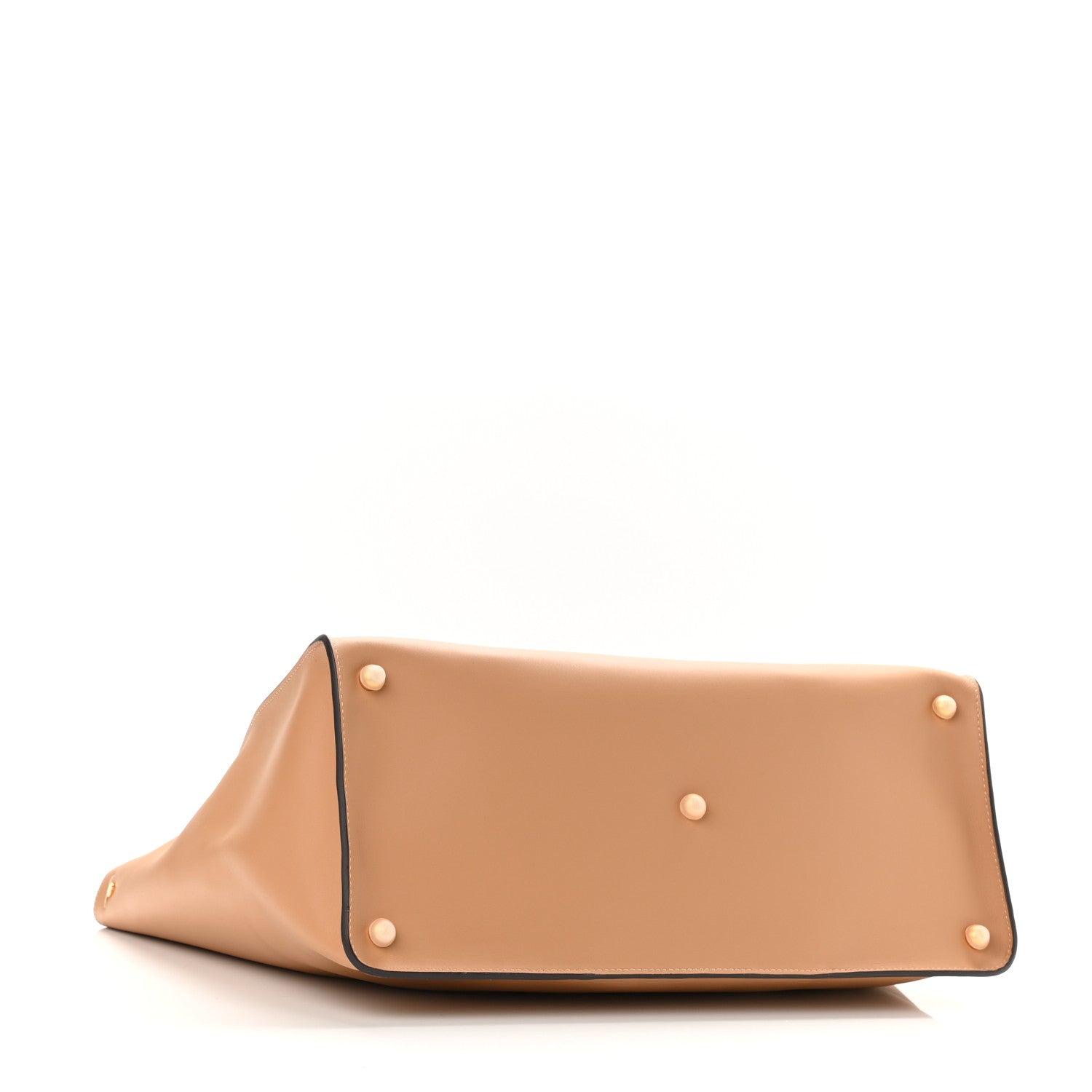 Fendi Vitello King Medium Fendi Way Tote Miele Scuro 4 of 9