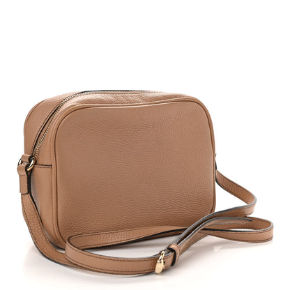 Gucci Pebbled Calfskin Small Soho Disco Bag Camelia 3 of 17