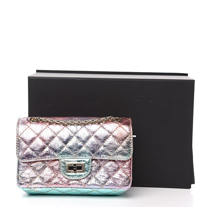 Chanel Metallic Goatskin Quilted Mini 2.55 Reissue Flap Multicolor 9 of 9