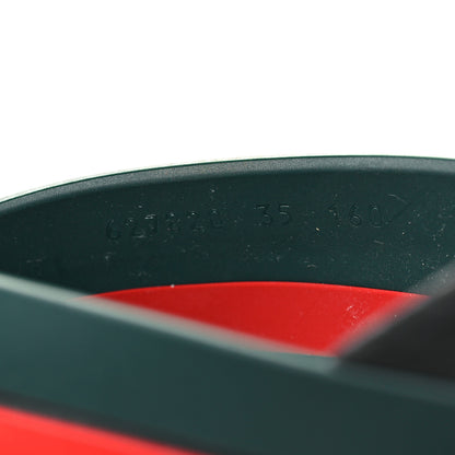 Gucci Rubber Web Mens Criss Cross Slide Sandals 35 Green Red 6 of 9