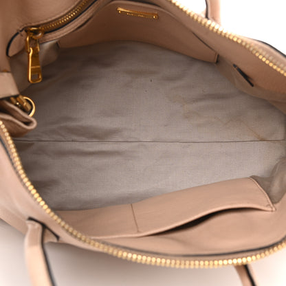 Miu Miu Goatskin Madras Top Handle Tote Cammeo 8 of 17