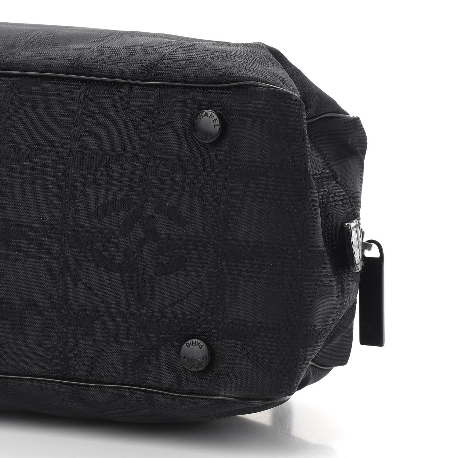 Chanel Nylon Travel Bowler Black 9 of 11