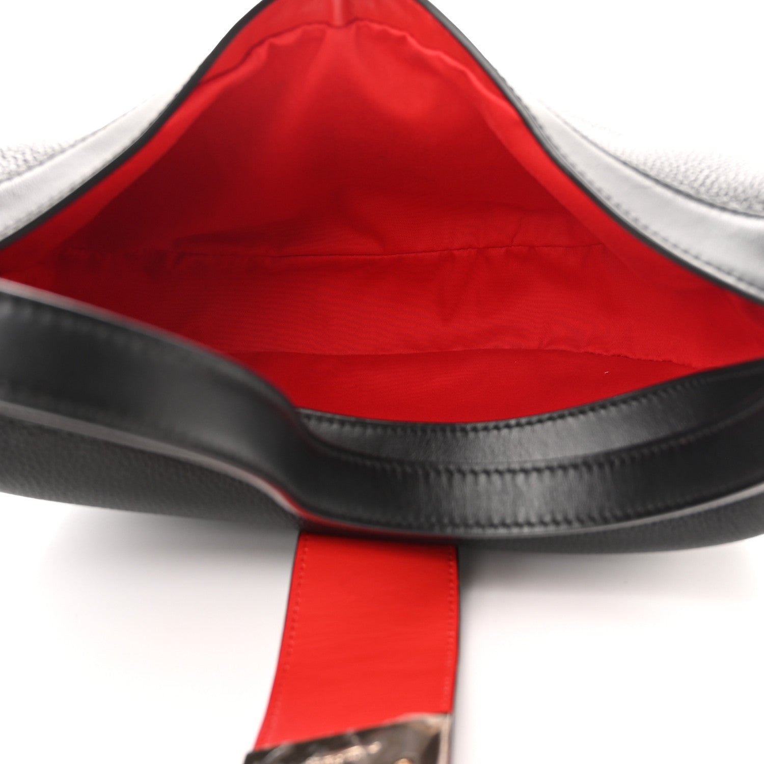 Christian Louboutin Grained Calfskin Carasky Shoulder Bag Black 5 of 10